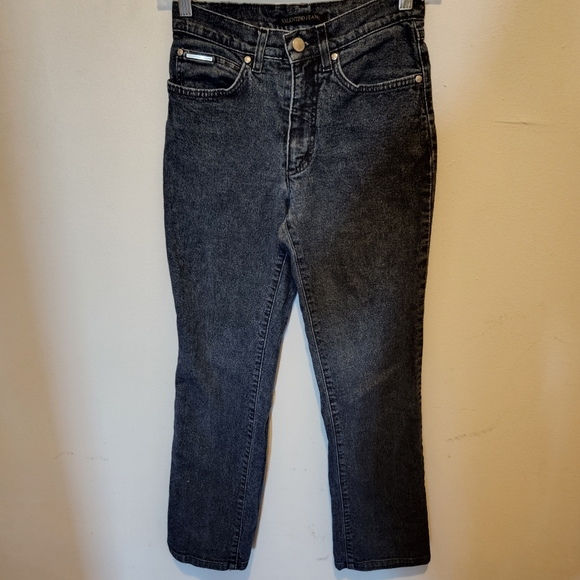 Valentino Dark Blue Skinny Ankle Crop Jeans 27 - Picture 2 of 6